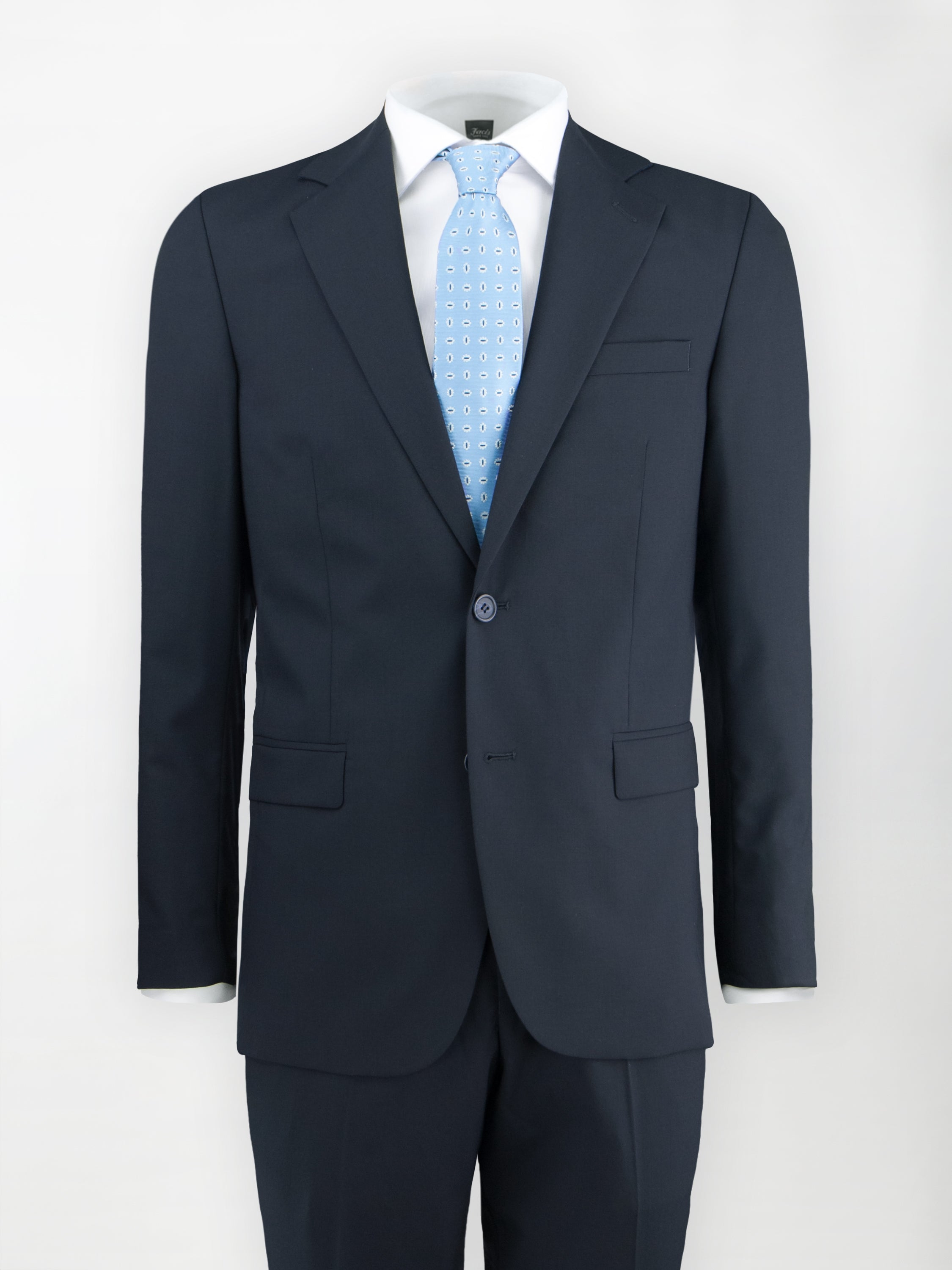 Abito Dukatholl® in Lana Stretch modello Roma - Color Blu Notte | Slim fit image 0
