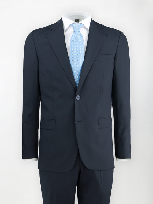 Abito Dukatholl® in Lana Stretch modello Roma - Color Blu Notte | Slim fit image 0