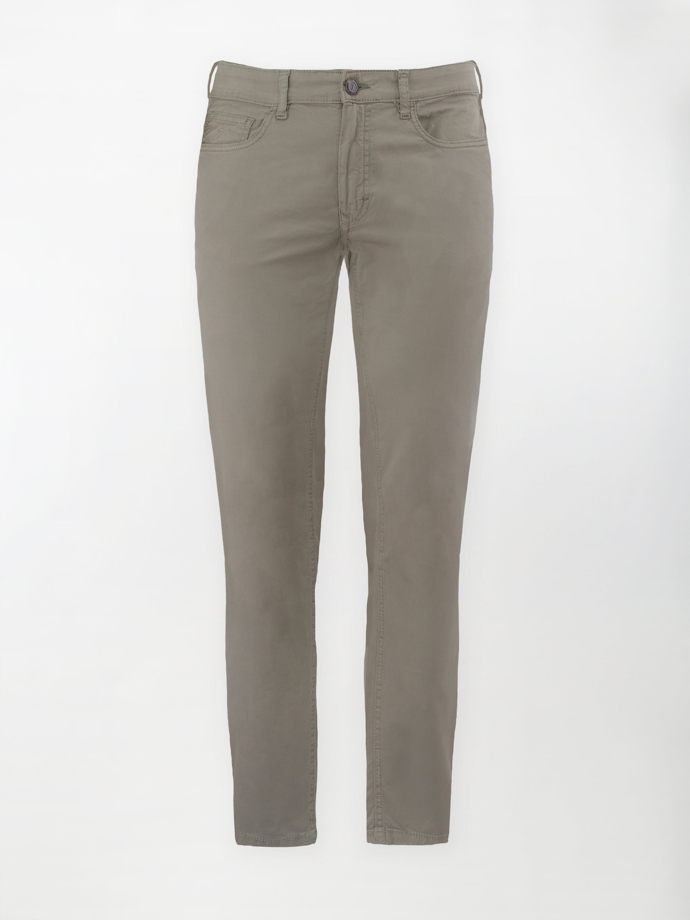 Pantalone 5 Tasche in cotone stretch - Color Fango image 0