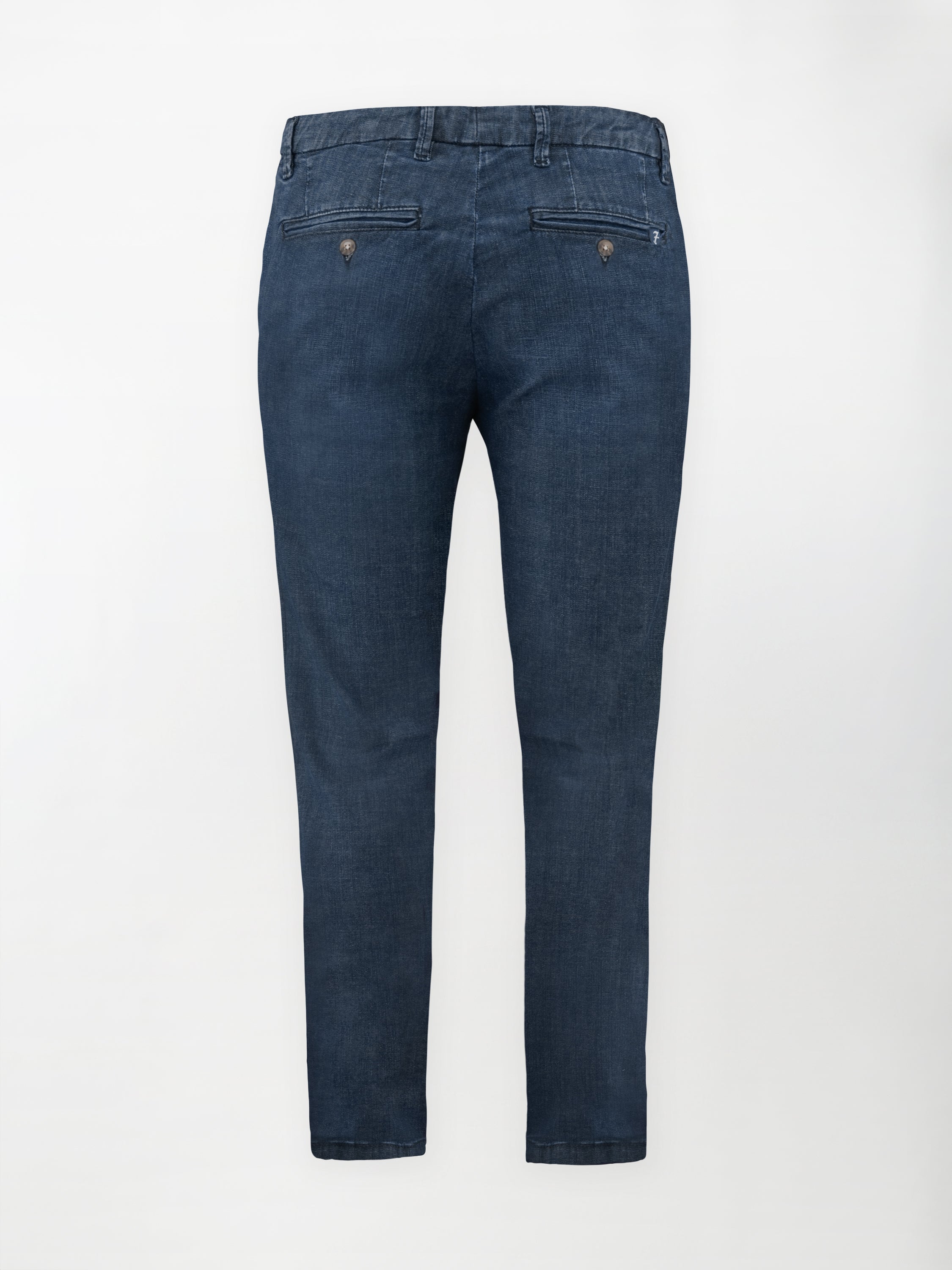 Panta Jeans sportivo in cotone elasticizzato - Color Blu medio - Regular fit image 1