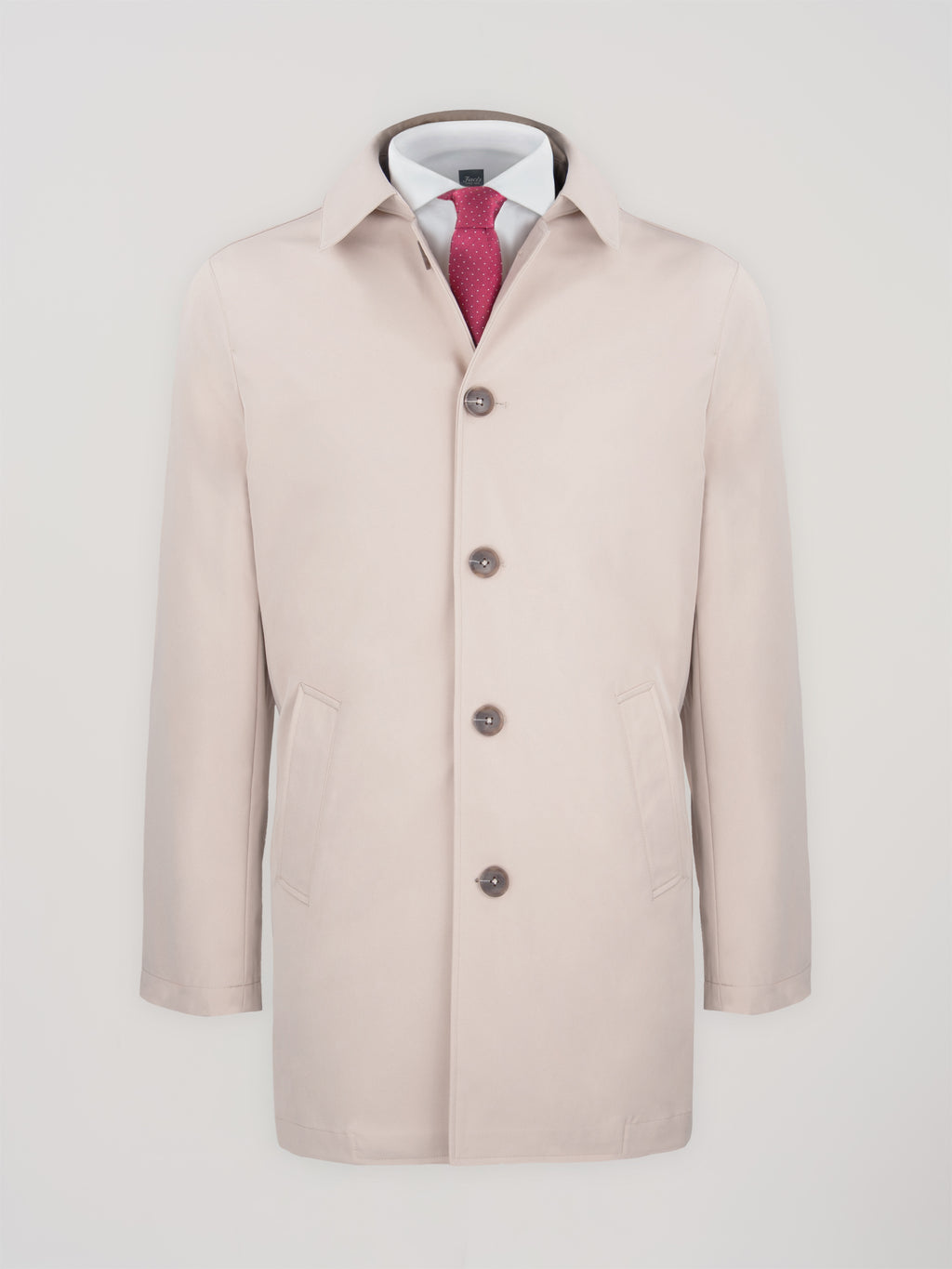 Soprabito sfoderato Trench in Twill - color Beige image 0