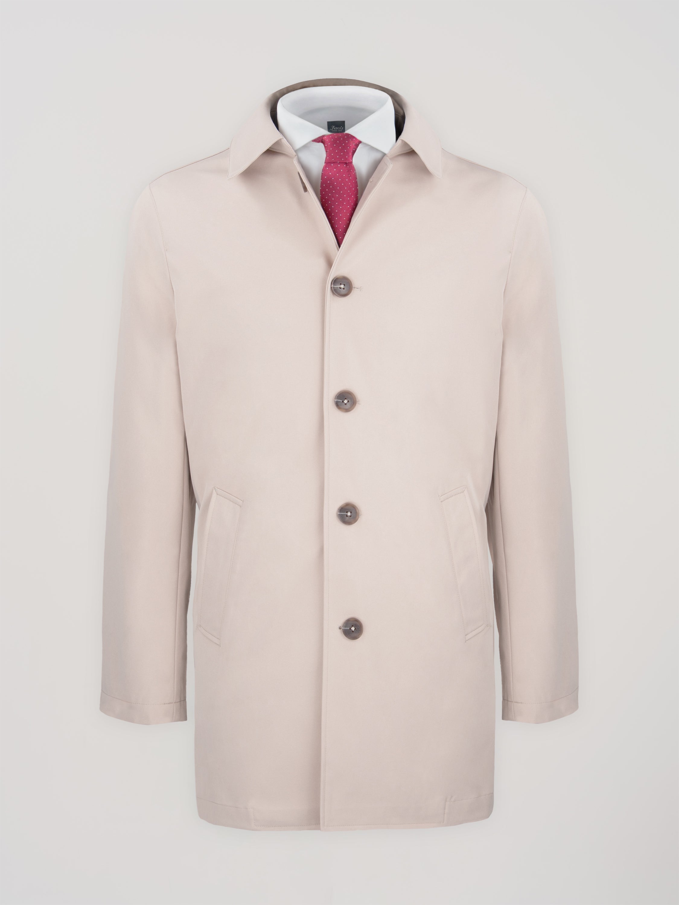 Soprabito sfoderato Trench in Twill - color Beige image 0