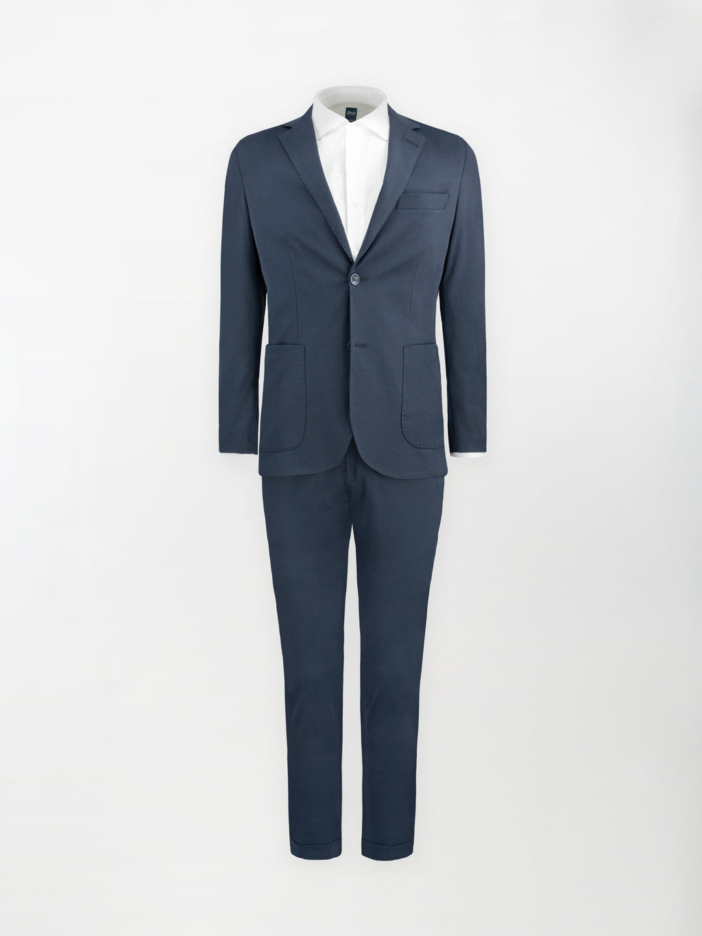 Giacca sportiva sfoderata in Punto Milano - Color Blu oceano - Slim fit image 1