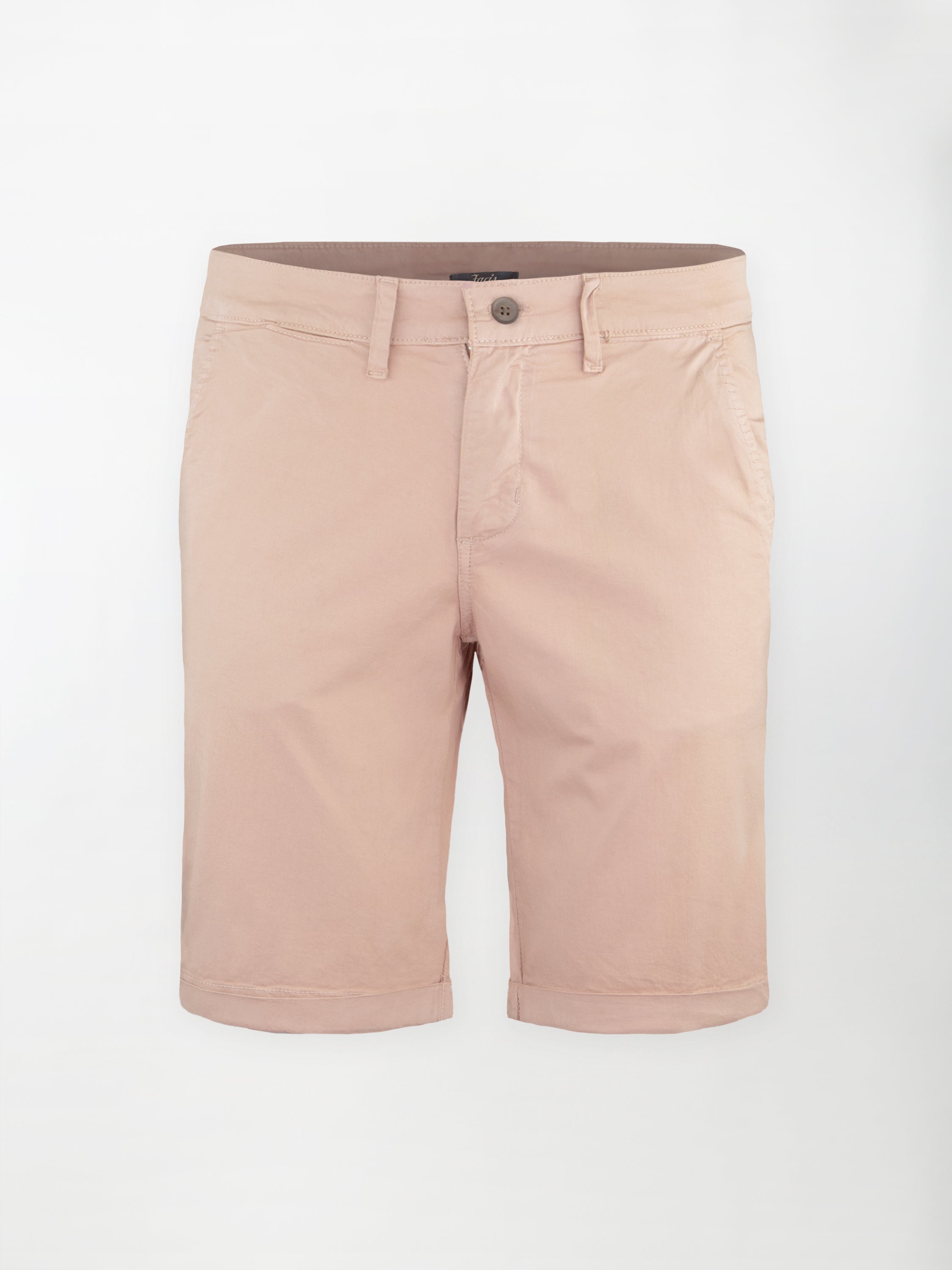 Bermuda classico in cotone elasticizzato - color Rosa antico image 0