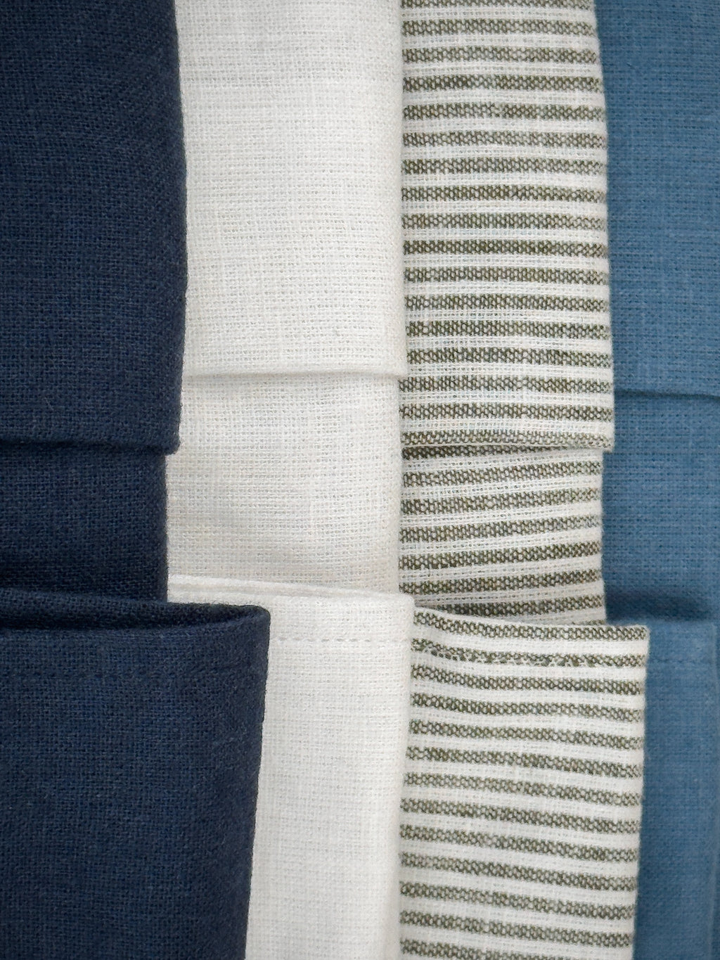 Camicia in Lino e Cotone con Collo Button down - color Blu notte - Regular fit image 1