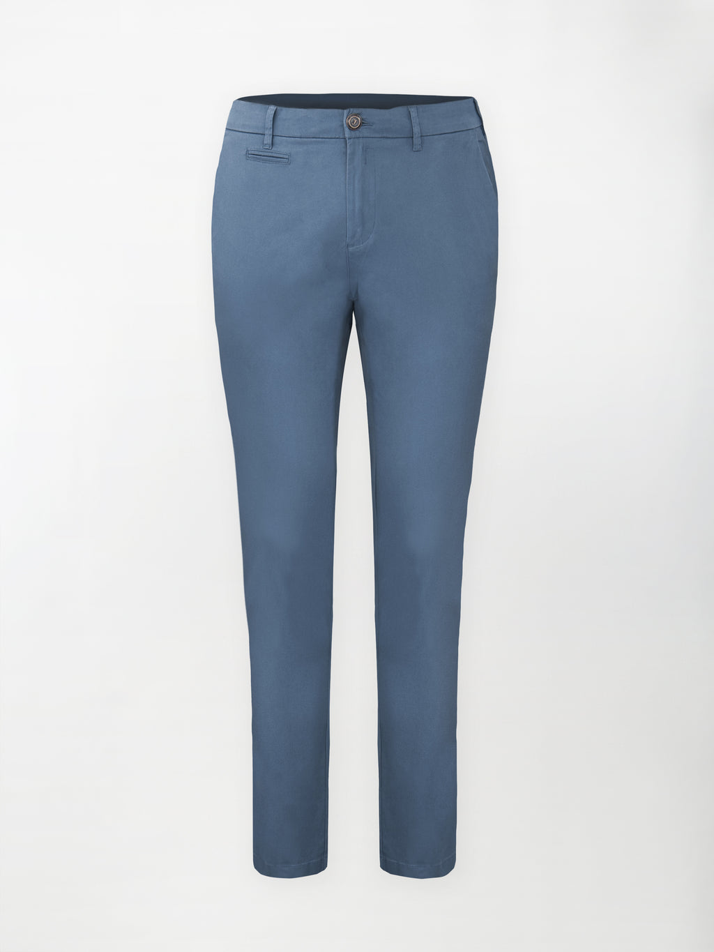 Pantalone Daily in Cotone Elasticizzato - Color Avio - Slim Fit image 0