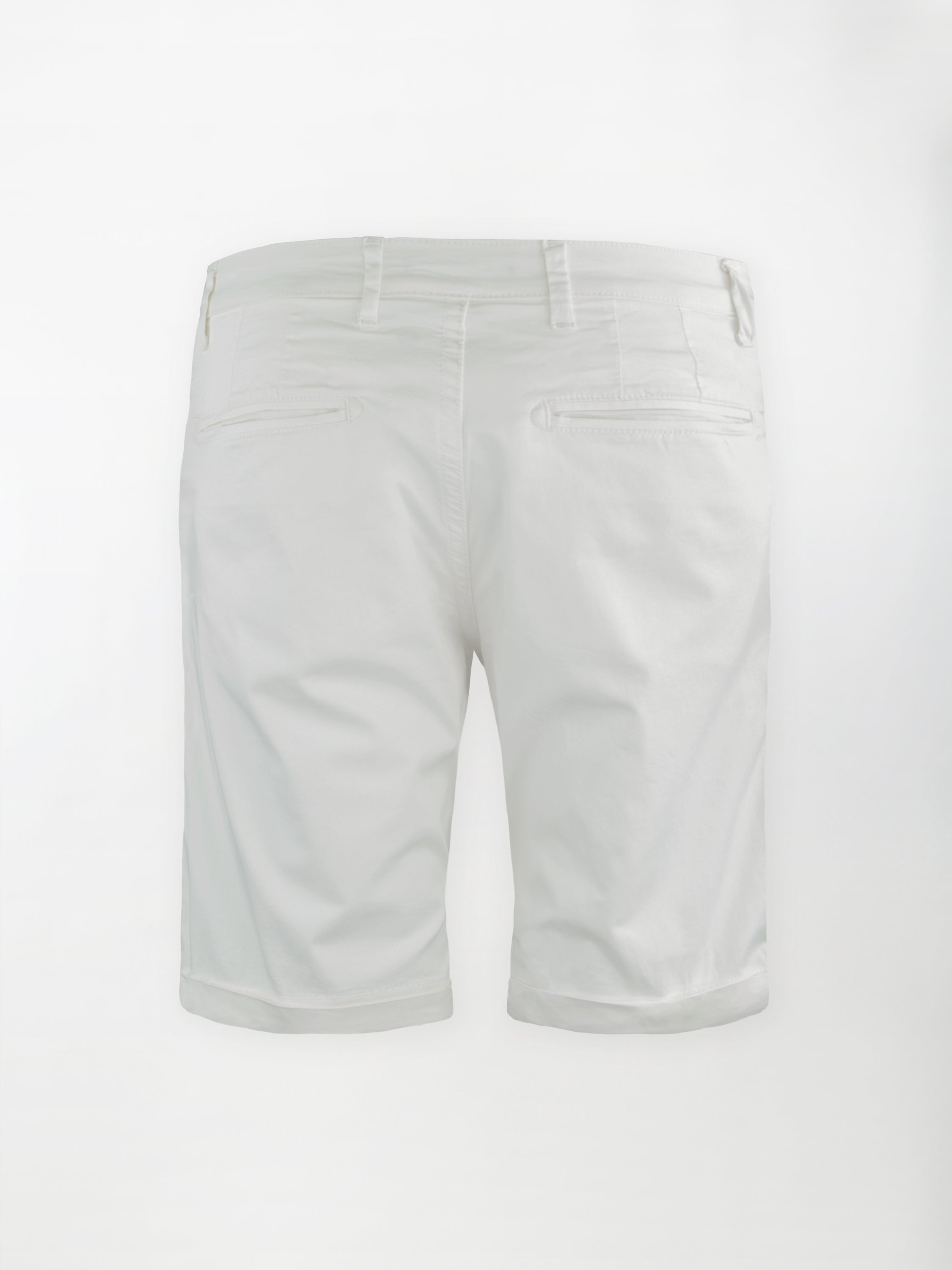 Bermuda classico in cotone elasticizzato - color Bianco image 1
