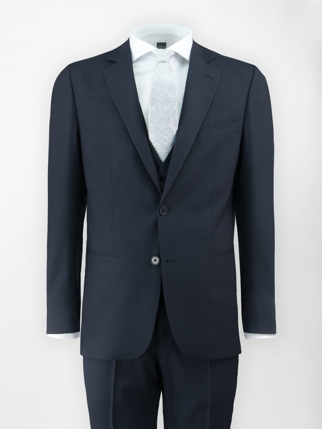 Abito da cerimonia con gilet - Pura lana vergine - Slim fit - Drop 7 image 0