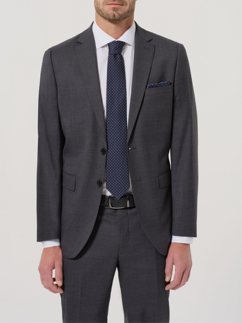 Abito in Lana Stretch modello Dukatholl® - Grigio Canna di Fucile | Slim fit image 0