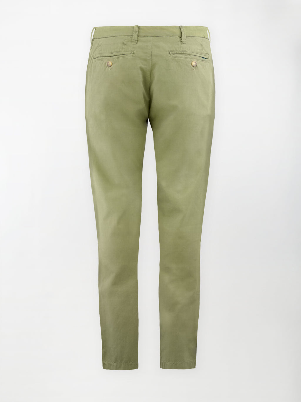 Pantalone Dobby in Cotone Elasticizzato - Color Verde oliva - Regular Fit image 1