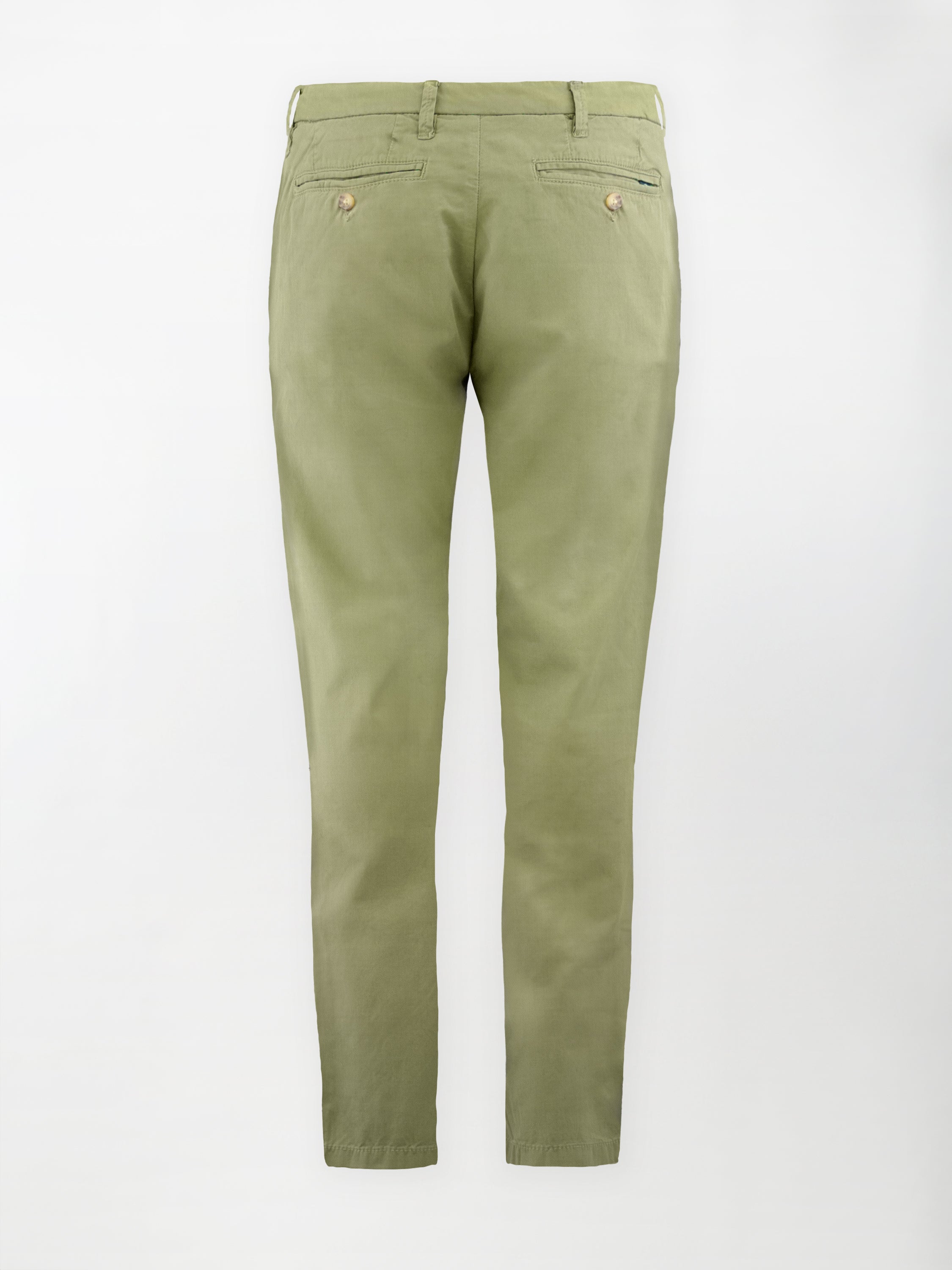 Pantalone Dobby in Cotone Elasticizzato - Color Verde oliva - Regular Fit image 1