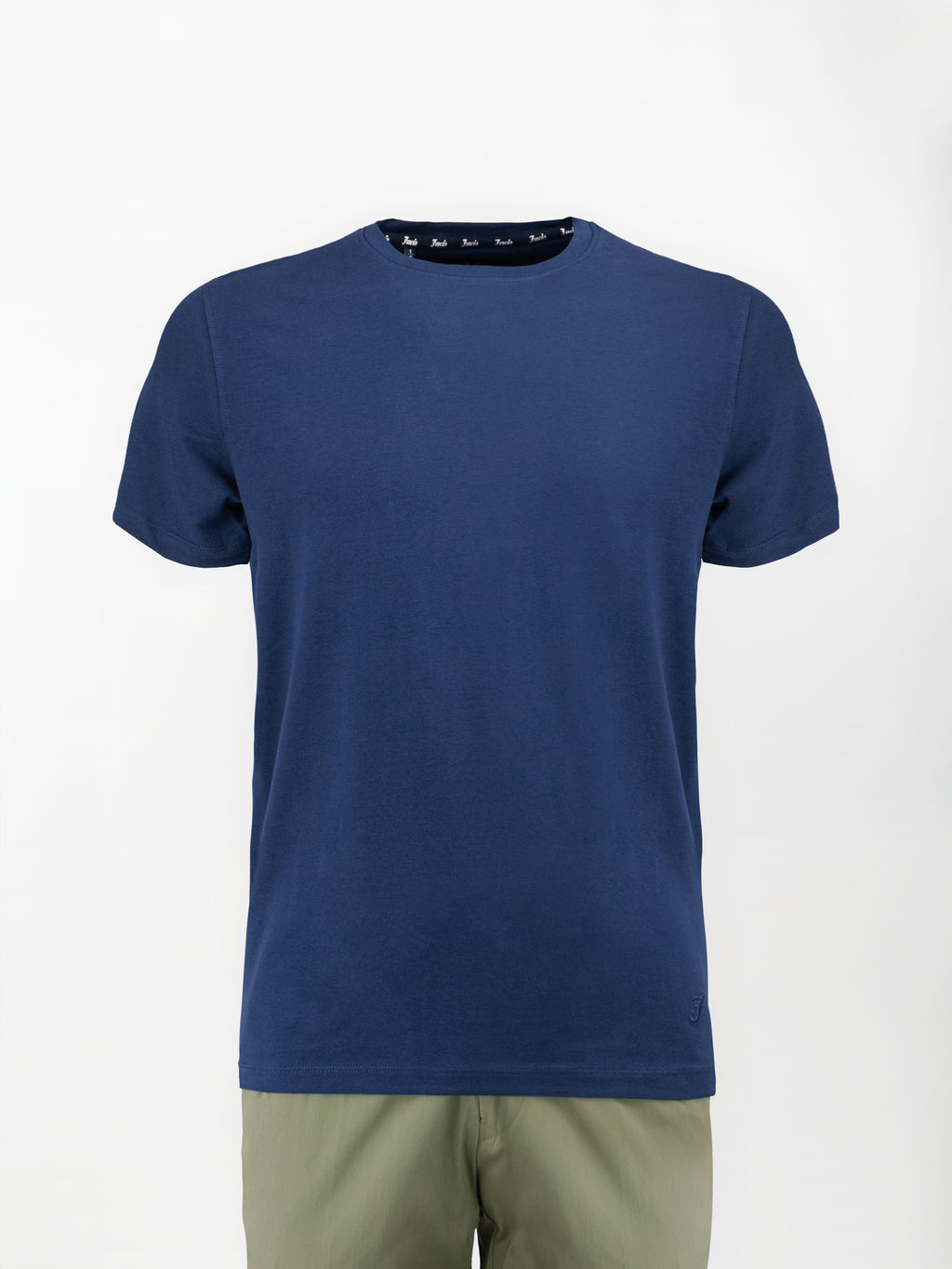 T-Shirt in cotone elasticizzato - Color Blu print - Slim fit image 0