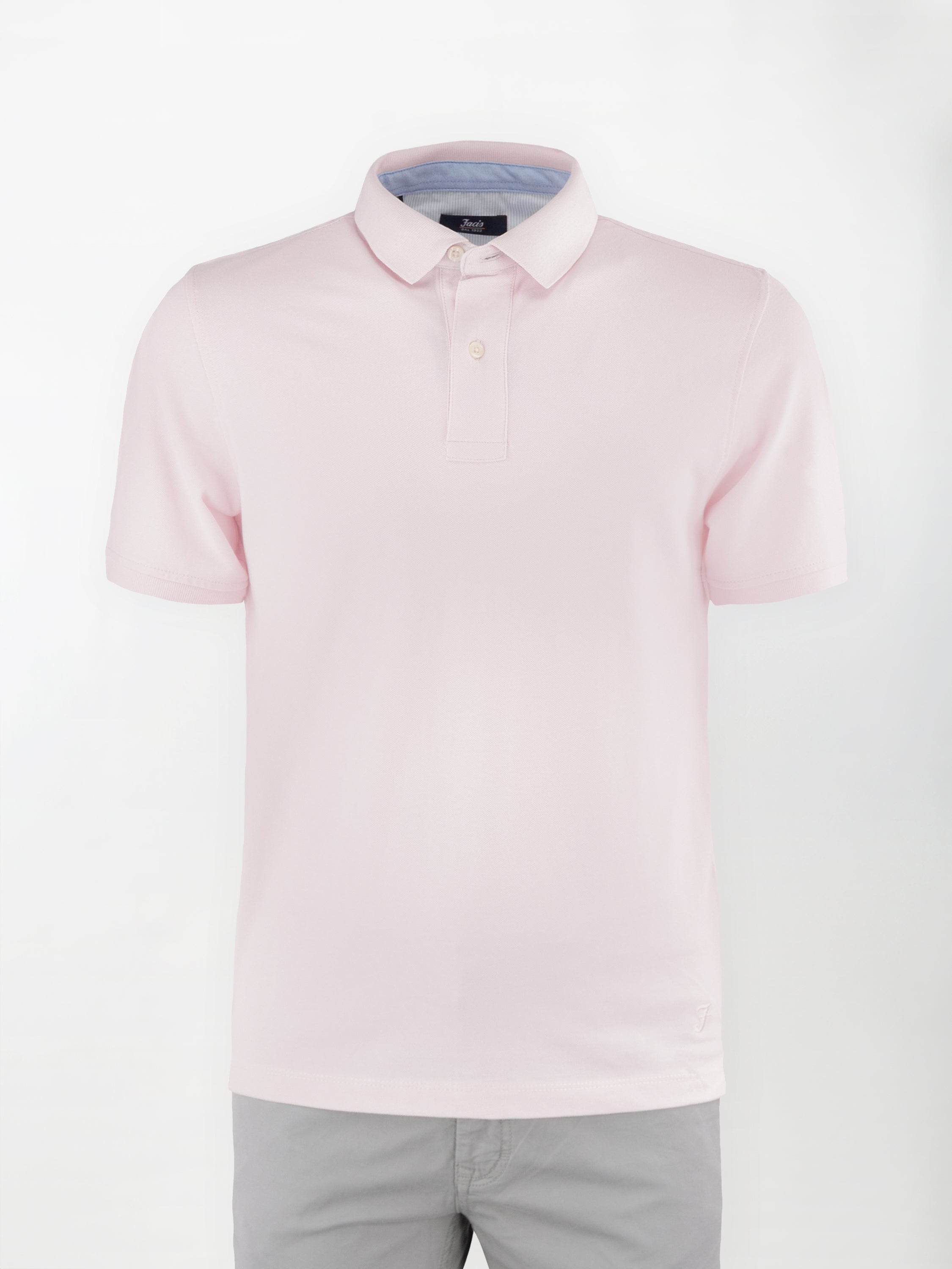 Polo in cotone Piquet - color Rosa primula in tinta unita image 0