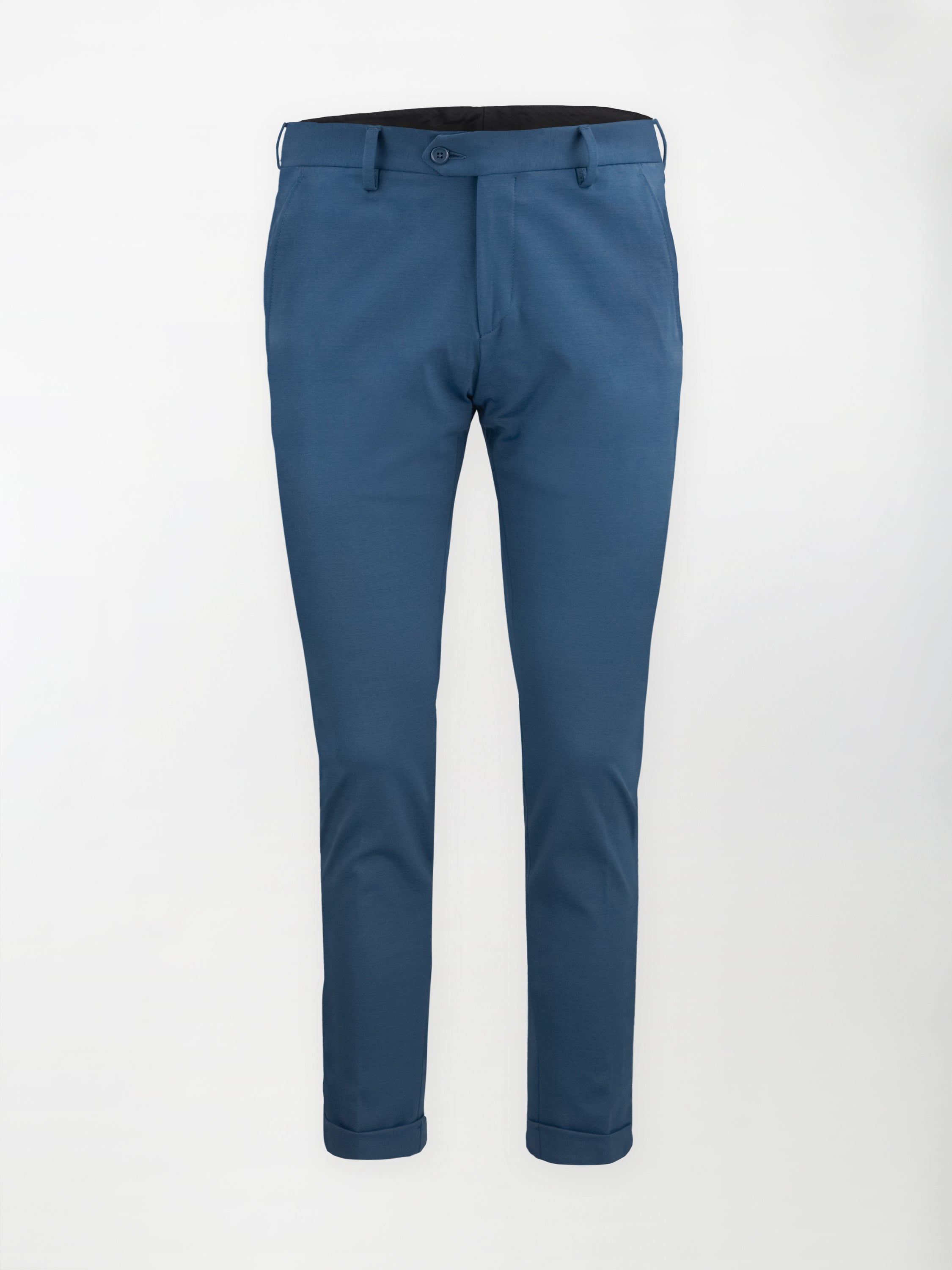 Pantalone sportivo Punto Milano - Color Blu di Prussia - Slim fit Fondo finito image 0