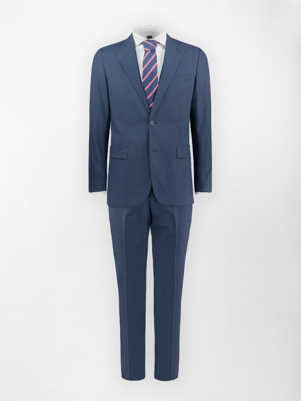 Abito Dukatholl® in Pura lana vergine - color Blu - Tela fil-à-fil - Slim Fit image 1