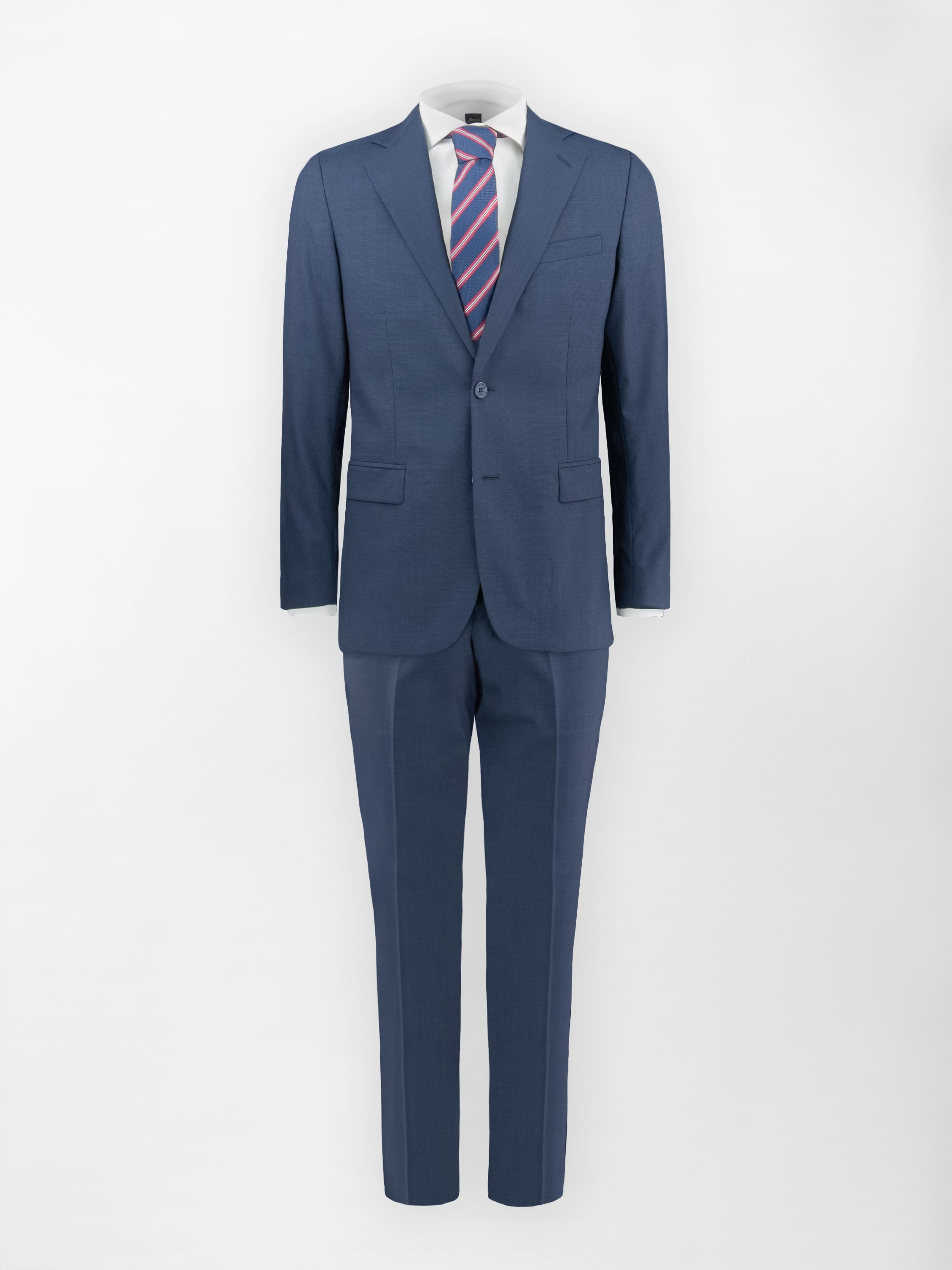 Abito Dukatholl® in Pura lana vergine - color Blu - Tela fil-à-fil - Slim Fit image 1