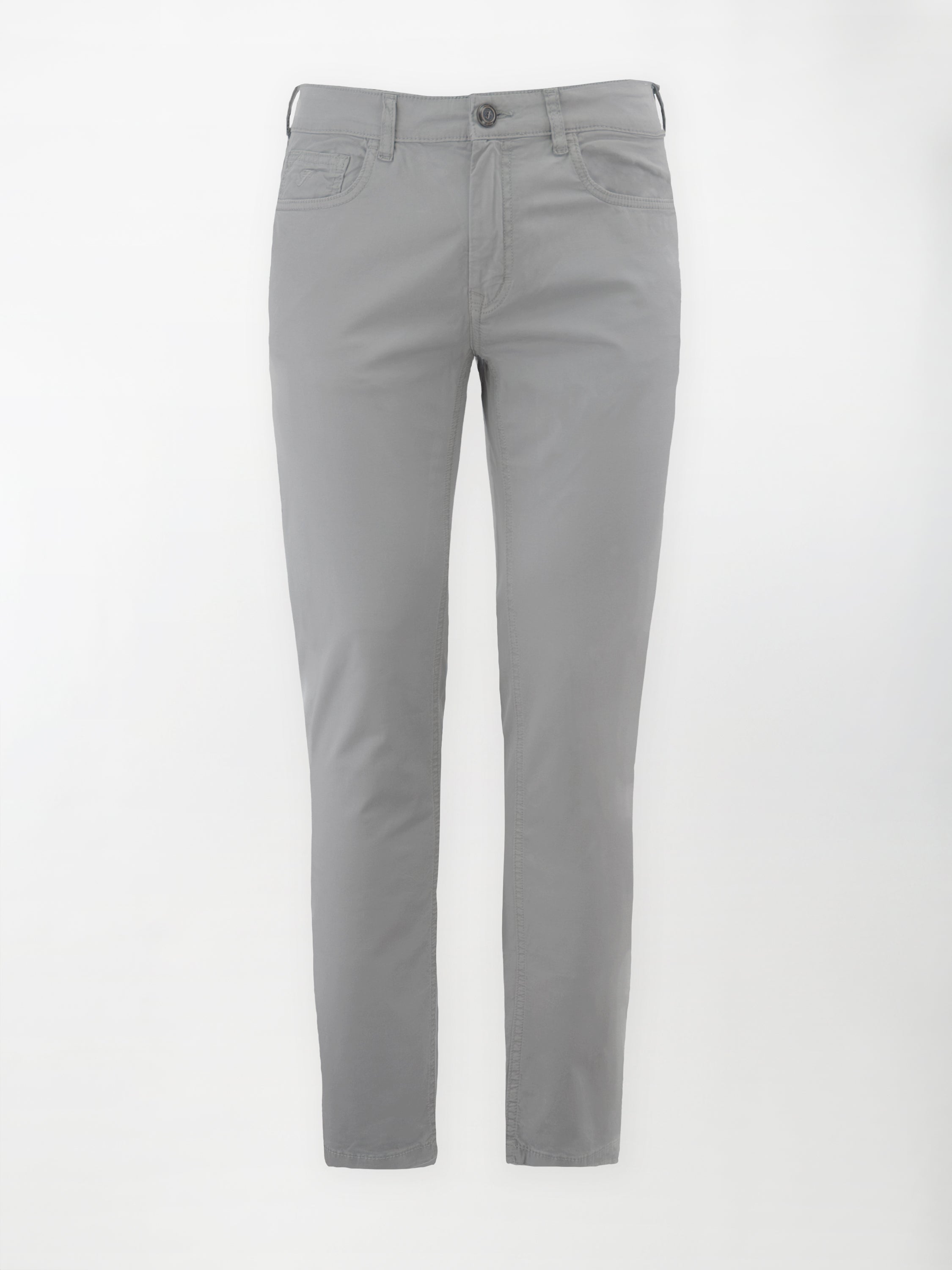 Pantalone 5 Tasche in cotone stretch - Color Grigio chiaro image 0