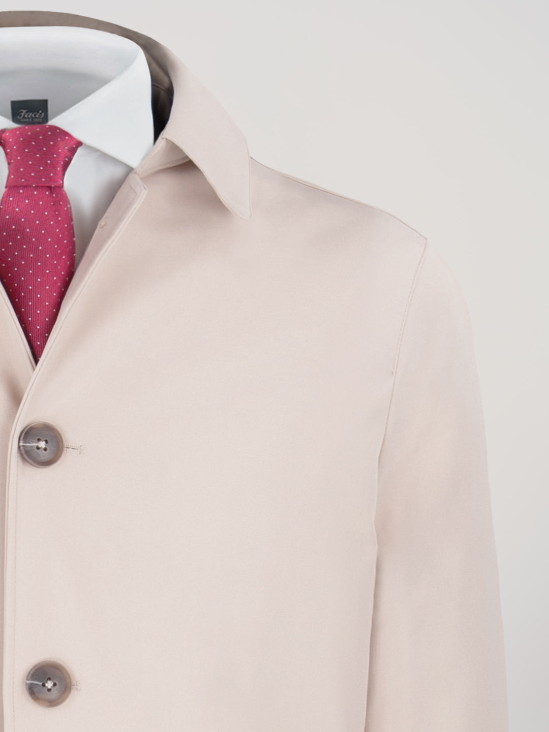Soprabito sfoderato Trench in Twill - color Beige image 1