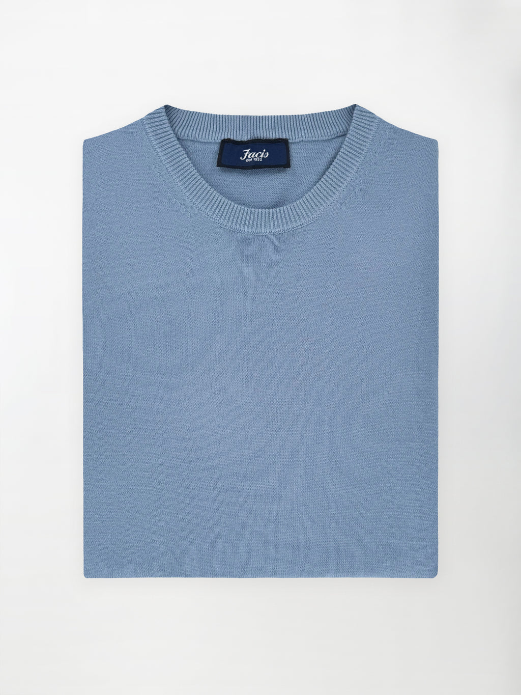 Maglia girocollo in puro cotone - color Carta da zucchero image 0
