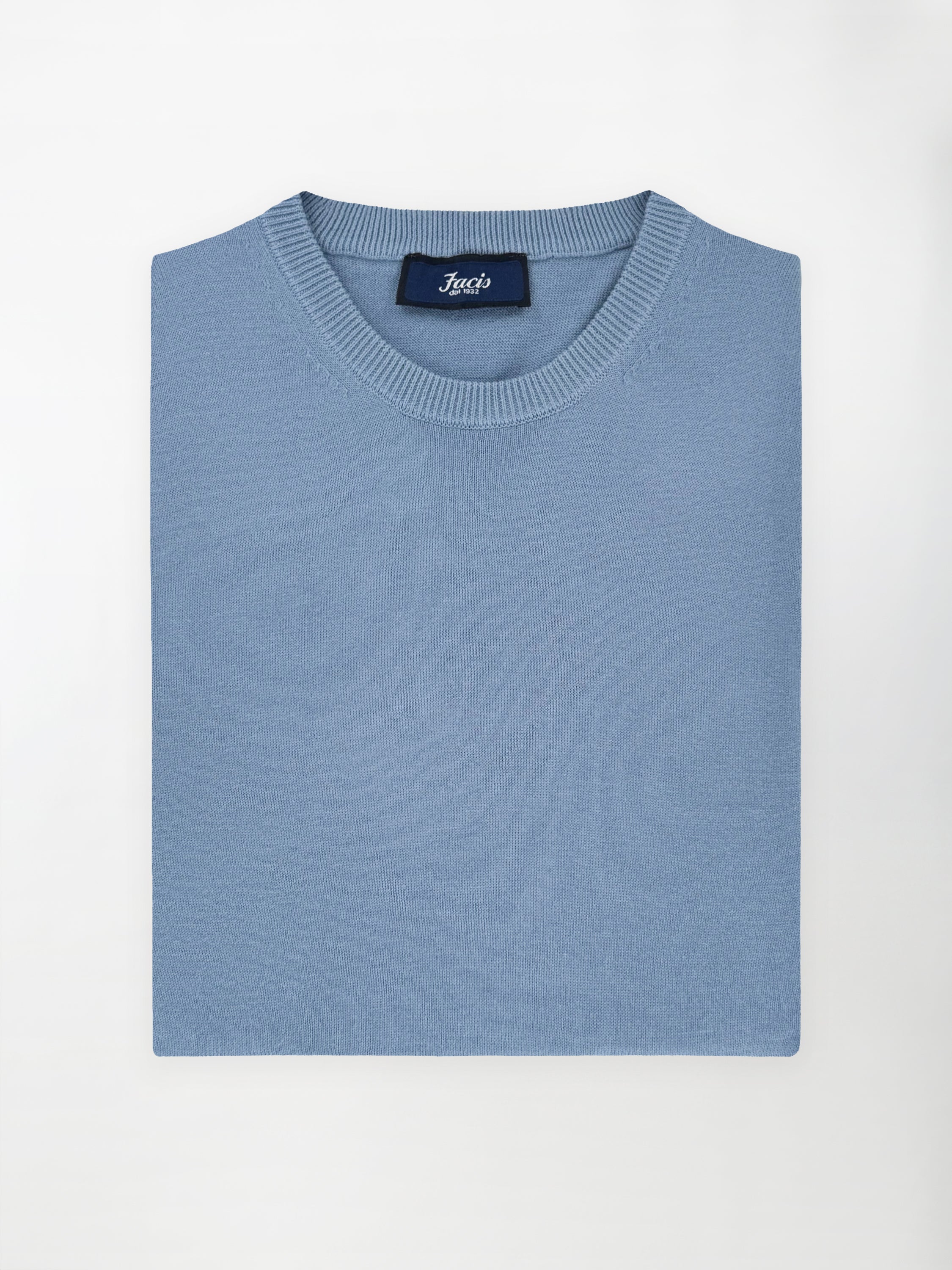 Maglia girocollo in puro cotone - color Carta da zucchero image 0