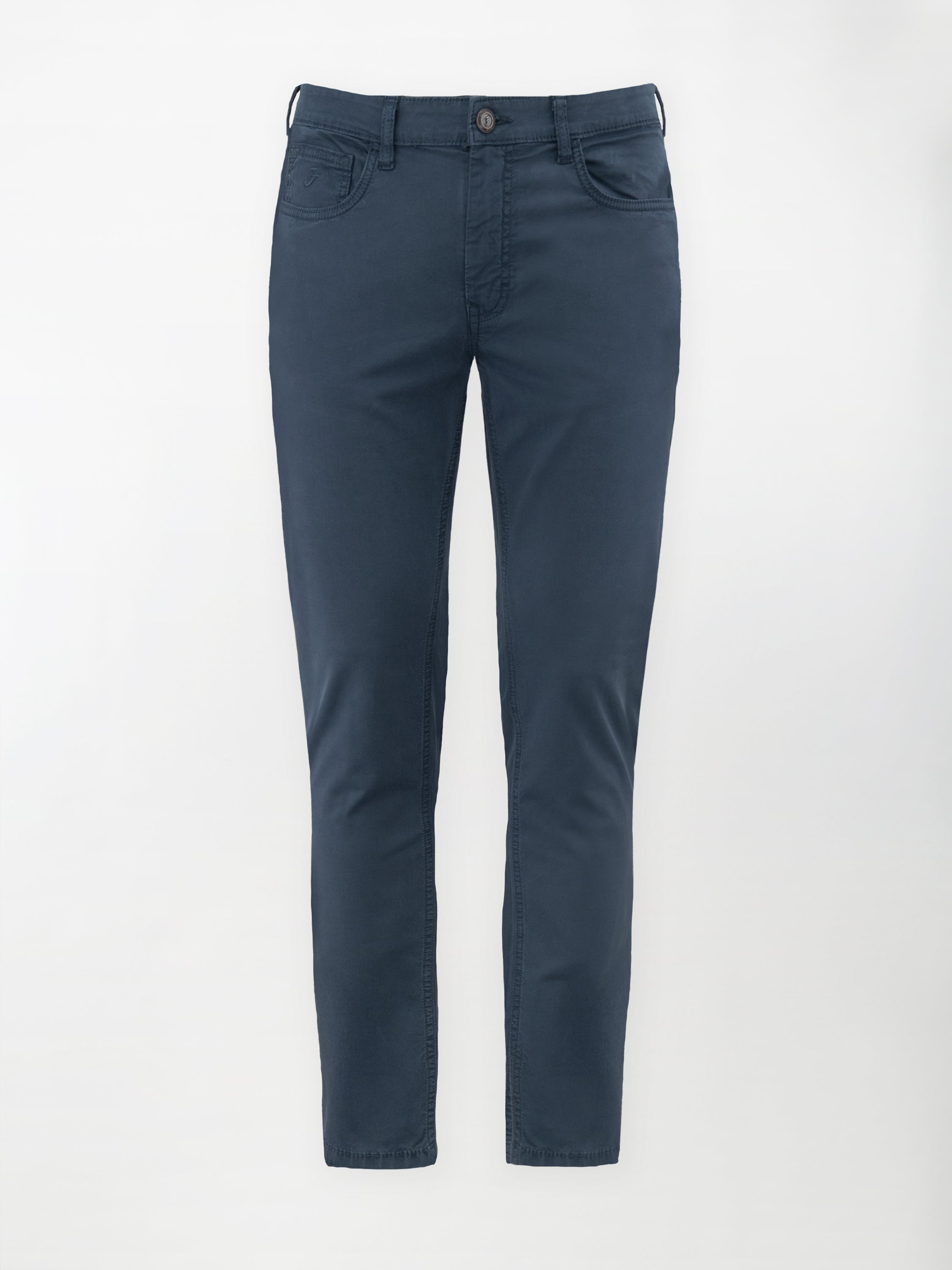 Pantalone 5 Tasche in cotone stretch - Color Blu navy image 0