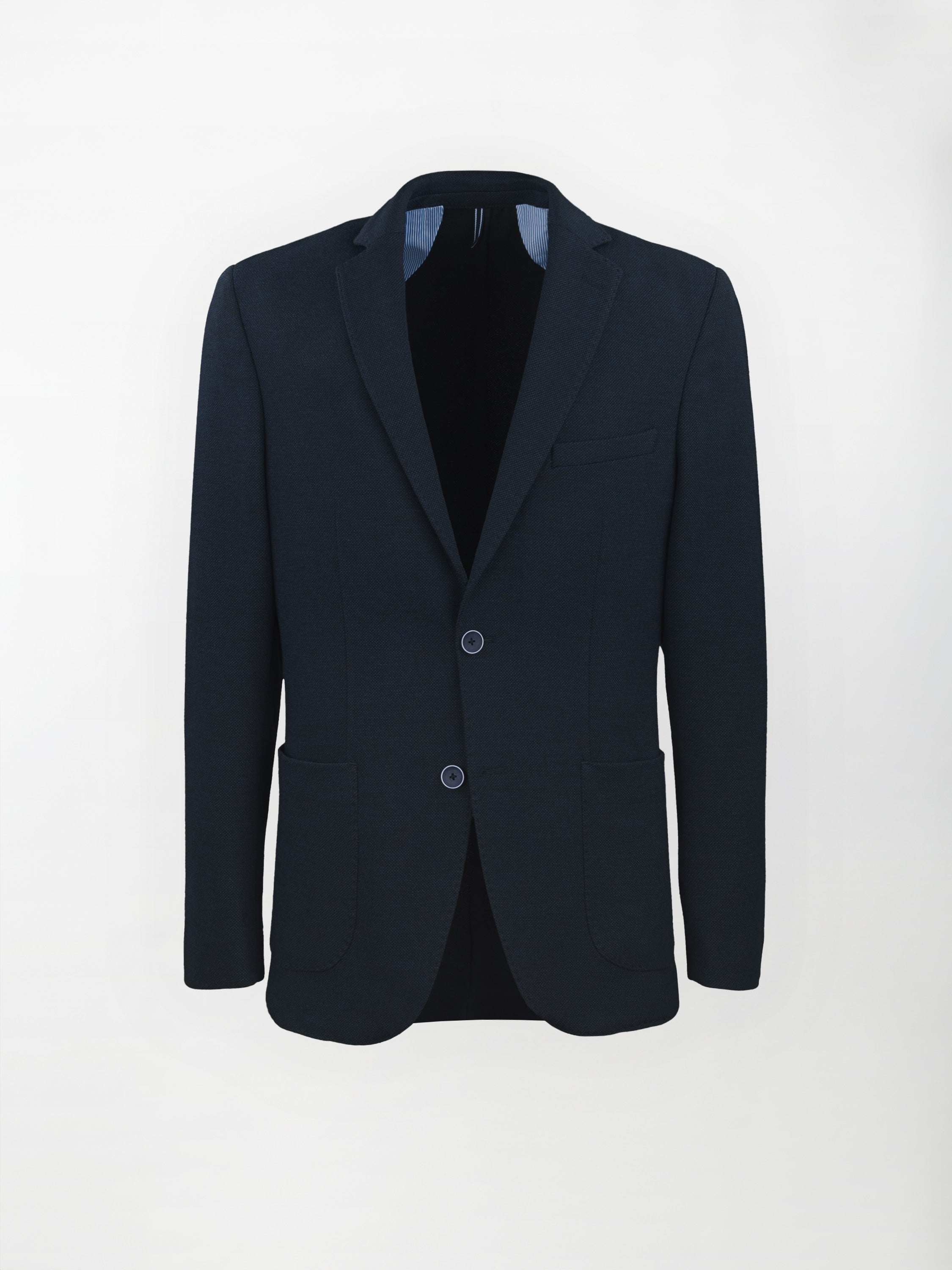 Giacca sportiva sfoderata in Jersey - color Blu notte image 0