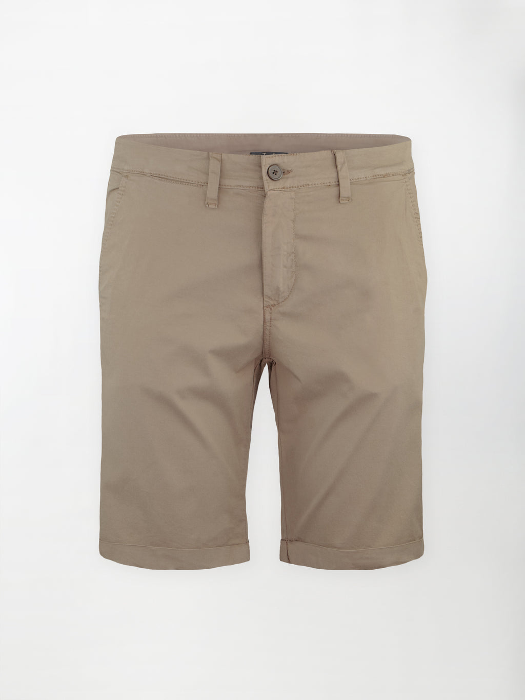 Bermuda classico in cotone elasticizzato - color Corda image 0