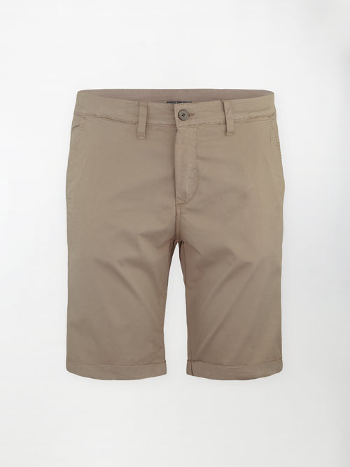 Bermuda classico in cotone elasticizzato - color Corda image 0