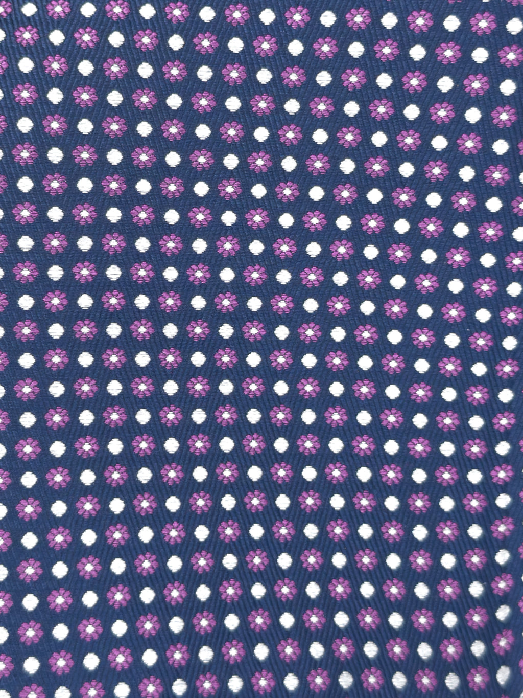 Pochette microfantasia alternata punti e fiori - color Blu, Bianco, Fuxia image 1