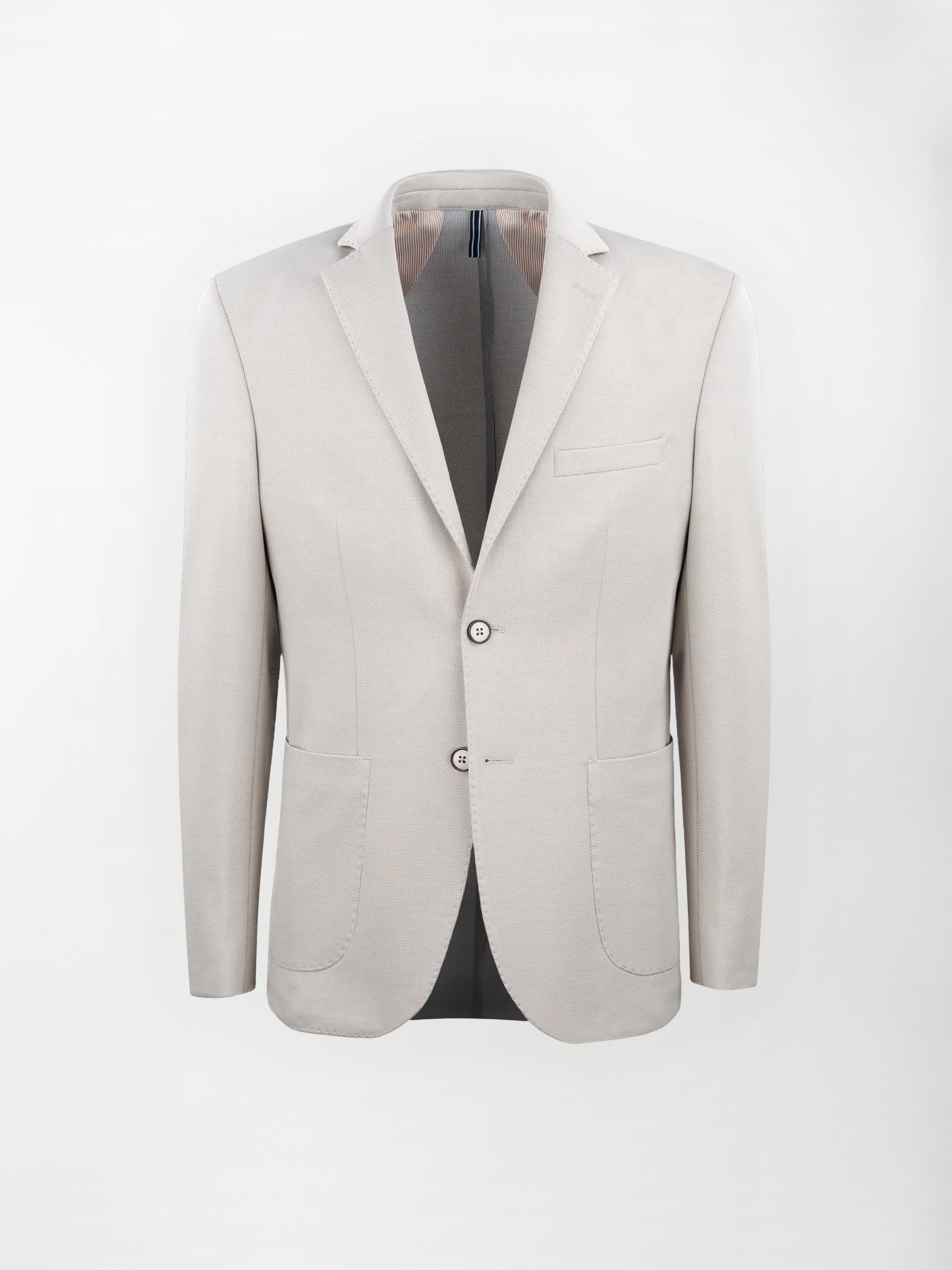 Giacca sportiva sfoderata in Jersey - color Beige image 0