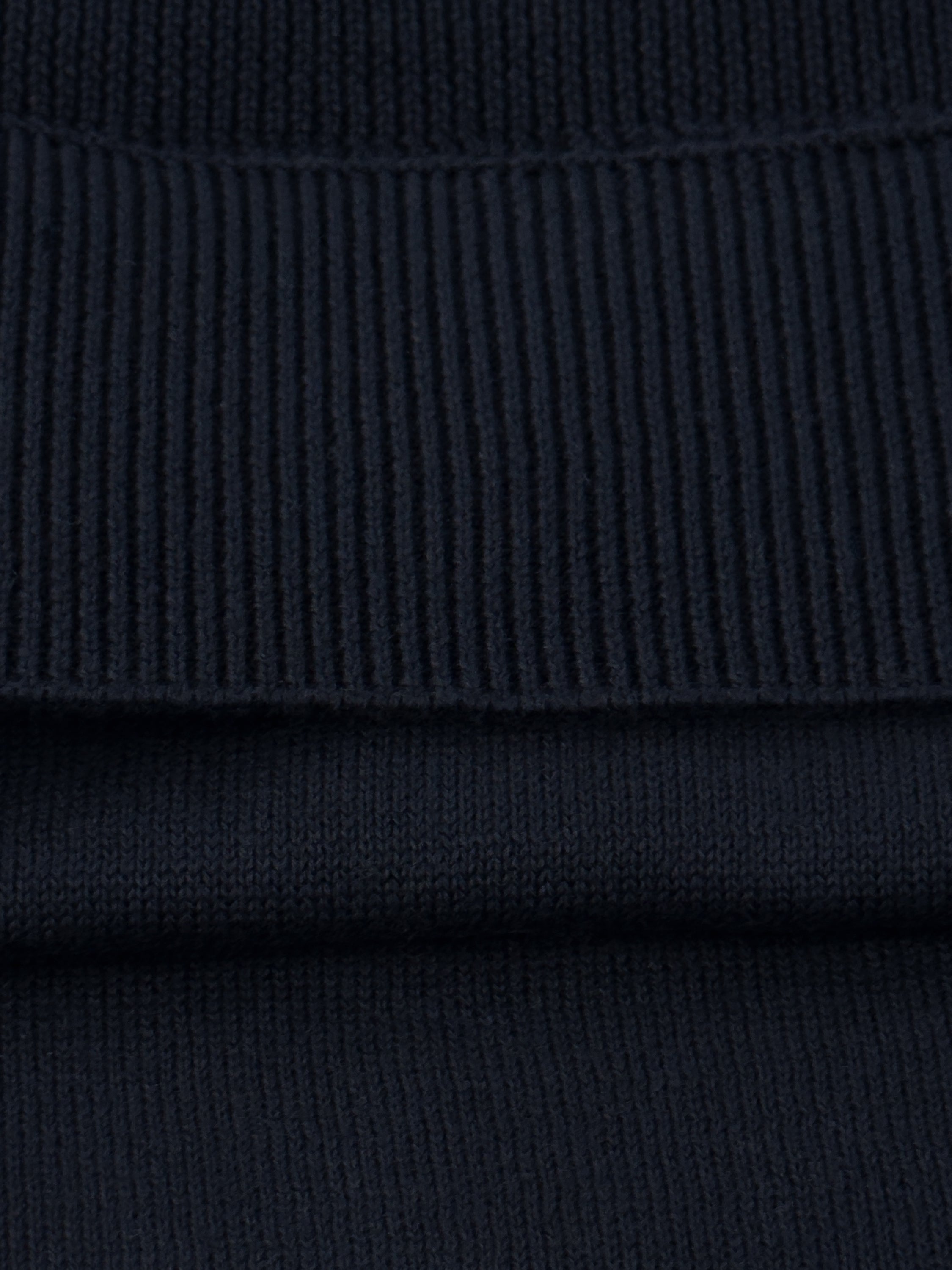 Maglia girocollo in puro cotone - color Blu navy image 2