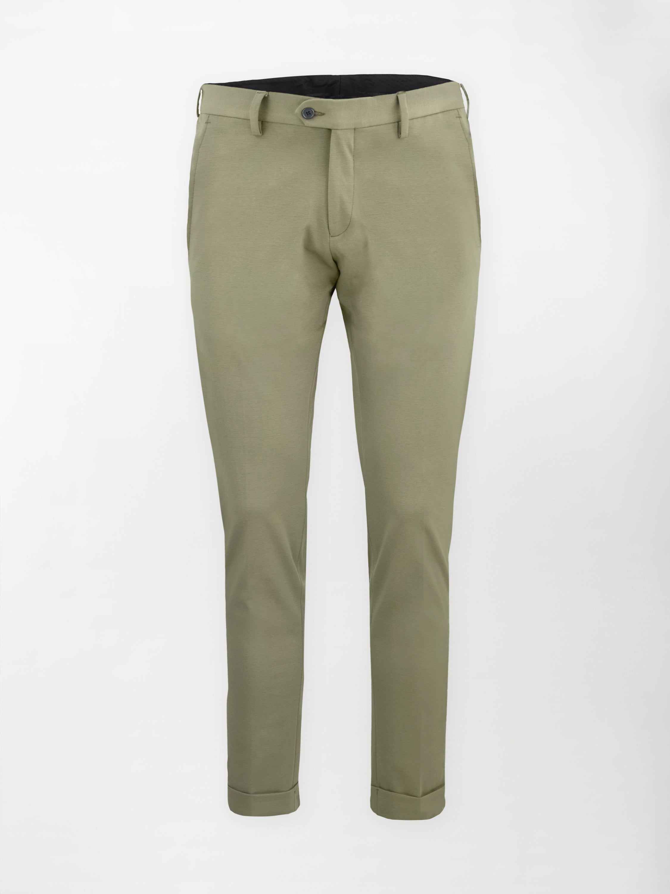 Pantalone sportivo Punto Milano - Color Verde Salvia - Slim fit Fondo finito image 0